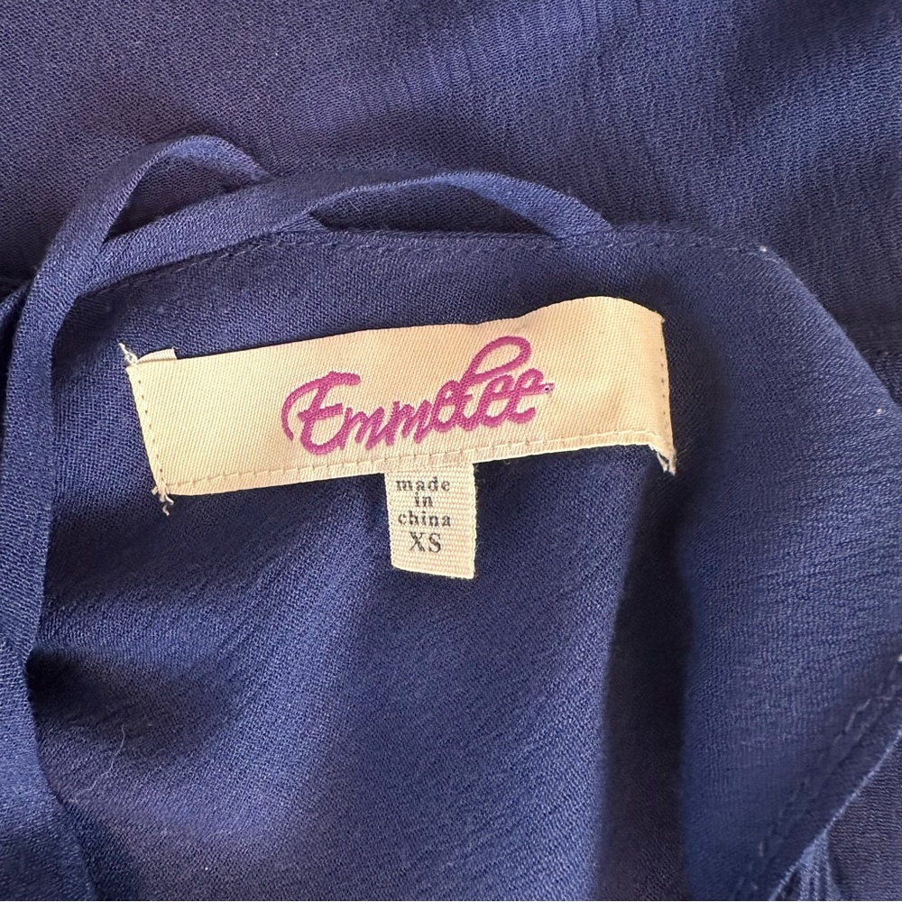 Francesca’s | Blue Layered Ruffled Cami Top - Picture 10 of 10